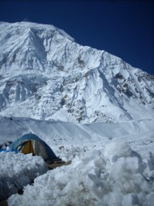 View of Tilicho Mountain from tilicho Lake