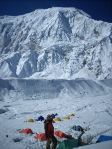 View of Tilicho Mountain from tilicho Lake